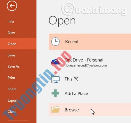 Tạo&nbsp;và&nbsp;mở&nbsp;bài&nbsp;thuyết&nbsp;trình&nbsp;trong&nbsp;PowerPoint&nbsp;2016