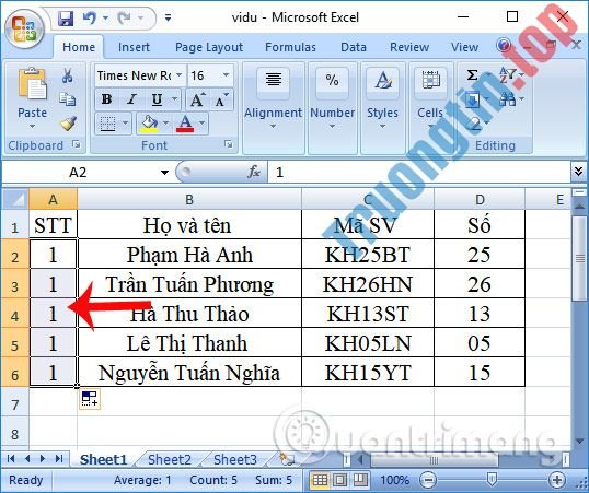 7&nbsp;cách&nbsp;đánh&nbsp;số&nbsp;thứ&nbsp;tự&nbsp;trong&nbsp;Excel&nbsp;rất&nbsp;đơn&nbsp;giản