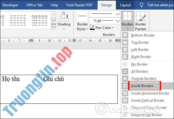 Hướng&nbsp;dẫn&nbsp;xóa&nbsp;đường&nbsp;viền&nbsp;bảng&nbsp;trong&nbsp;Word