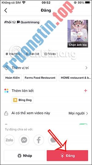 Cách&nbsp;đăng&nbsp;câu&nbsp;hỏi&nbsp;video&nbsp;TikTok