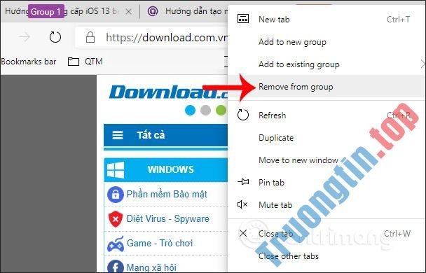Cách&nbsp;gộp&nbsp;tab&nbsp;trên&nbsp;Microsoft&nbsp;Edge&nbsp;Chromium