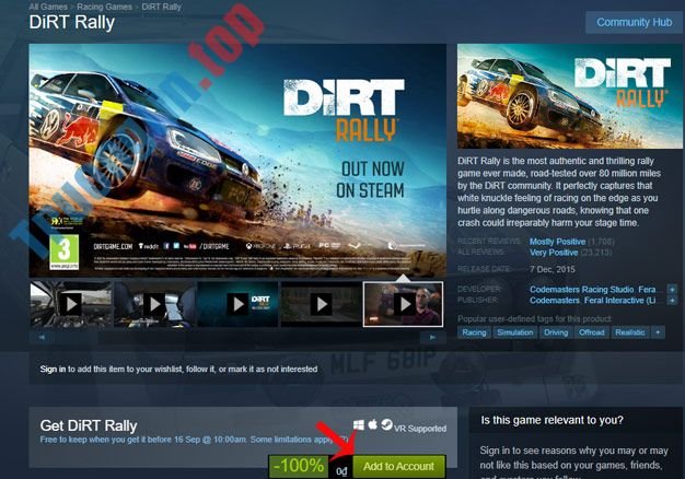 Mời&nbsp;nhận&nbsp;tựa&nbsp;game&nbsp;đua&nbsp;xe&nbsp;Dirt&nbsp;Rally&nbsp;trị&nbsp;giá&nbsp;39,99USD,&nbsp;đang&nbsp;miễn&nbsp;phí