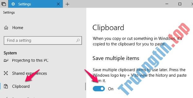 Cách&nbsp;sử&nbsp;dụng&nbsp;lịch&nbsp;sử&nbsp;Clipboard&nbsp;trong&nbsp;Windows&nbsp;10