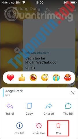 Hướng&nbsp;dẫn&nbsp;xóa&nbsp;và&nbsp;thu&nbsp;hồi&nbsp;tin&nbsp;nhắn&nbsp;trên&nbsp;Zalo
