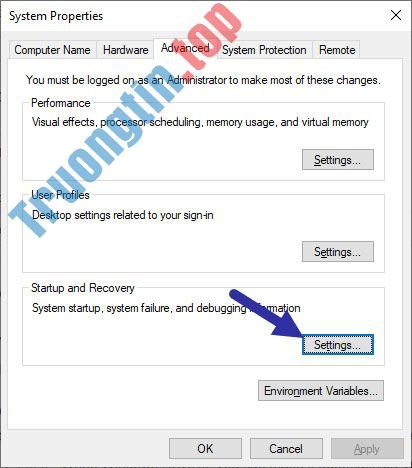 Cách&nbsp;bật/tắt&nbsp;tính&nbsp;năng&nbsp;tự&nbsp;động&nbsp;khởi&nbsp;động&nbsp;lại&nbsp;khi&nbsp;gặp&nbsp;lỗi&nbsp;BSOD&nbsp;trong&nbsp;Windows&nbsp;10