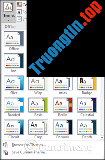 Cách&nbsp;sử&nbsp;dụng&nbsp;theme&nbsp;trong&nbsp;Excel