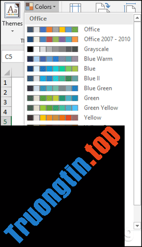 Cách&nbsp;sử&nbsp;dụng&nbsp;theme&nbsp;trong&nbsp;Excel