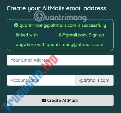 Cách&nbsp;dùng&nbsp;AltMails&nbsp;tạo&nbsp;email&nbsp;ảo&nbsp;không&nbsp;giới&nbsp;hạn