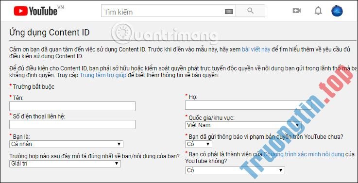 Cách&nbsp;đăng&nbsp;ký&nbsp;bản&nbsp;quyền&nbsp;video&nbsp;trên&nbsp;YouTube