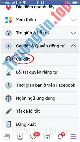 Cách&nbsp;tắt&nbsp;âm&nbsp;thanh&nbsp;ứng&nbsp;dụng&nbsp;Facebook