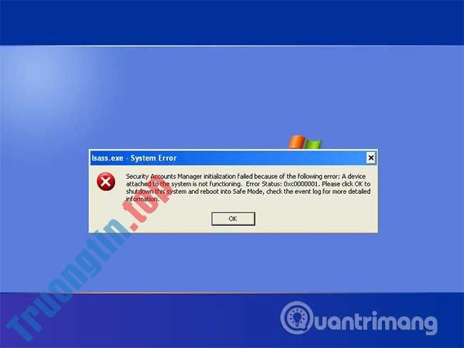 Tìm&nbsp;hiểu&nbsp;về&nbsp;mã&nbsp;lỗi&nbsp;0xc0000001