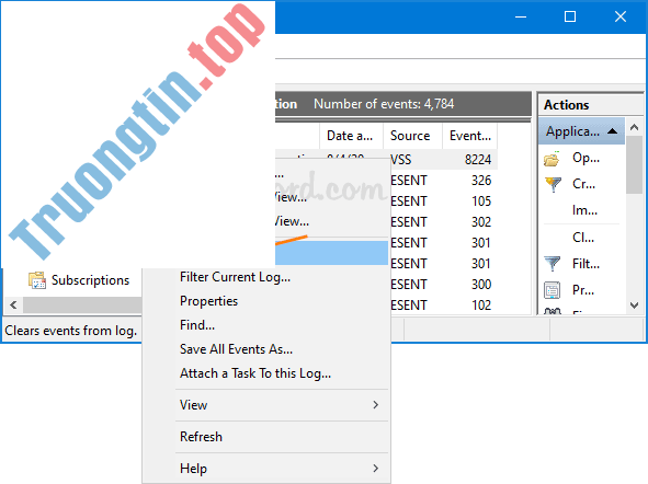 3&nbsp;cách&nbsp;nhanh&nbsp;chóng&nbsp;xóa&nbsp;tất&nbsp;cả&nbsp;nhật&nbsp;ký&nbsp;sự&nbsp;kiện&nbsp;trong&nbsp;Windows&nbsp;10