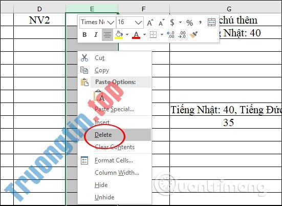 Cách&nbsp;xóa,&nbsp;thêm&nbsp;cột&nbsp;trong&nbsp;Excel