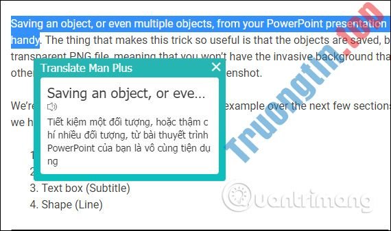 Cách&nbsp;dịch&nbsp;từ&nbsp;trong&nbsp;ảnh&nbsp;trên&nbsp;Chrome&nbsp;bằng&nbsp;Translate&nbsp;Man&nbsp;Plus