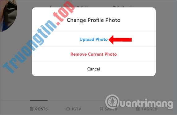 Cách&nbsp;đổi&nbsp;avatar&nbsp;Instagram&nbsp;trên&nbsp;máy&nbsp;tính