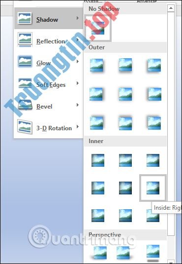 Cách&nbsp;tạo&nbsp;hiệu&nbsp;ứng&nbsp;đổ&nbsp;bóng&nbsp;trên&nbsp;PowerPoint