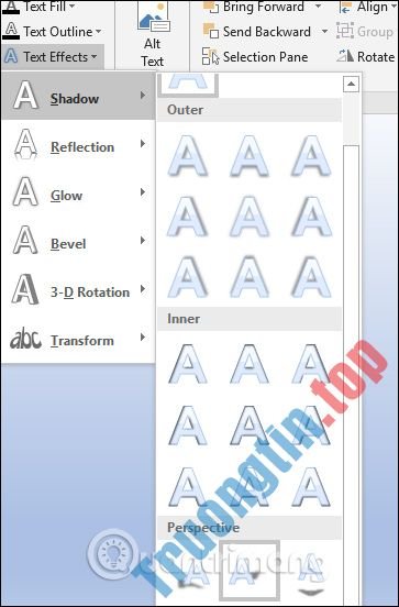 Cách&nbsp;tạo&nbsp;hiệu&nbsp;ứng&nbsp;đổ&nbsp;bóng&nbsp;trên&nbsp;PowerPoint