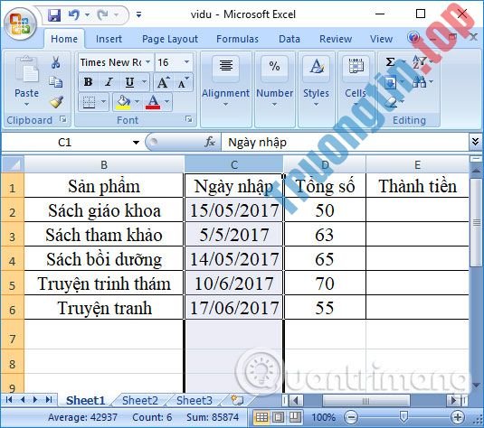Cách&nbsp;đổi&nbsp;vị&nbsp;trí&nbsp;các&nbsp;cột&nbsp;trong&nbsp;Excel