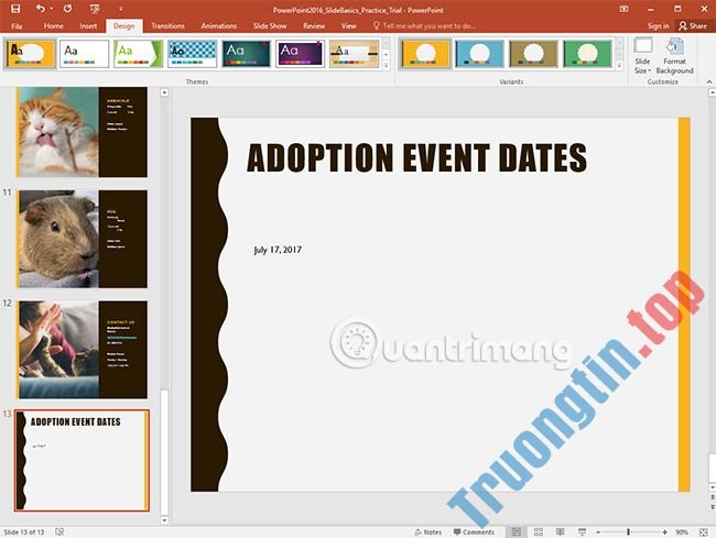 Thông&nbsp;tin&nbsp;cơ&nbsp;bản&nbsp;về&nbsp;slide&nbsp;trong&nbsp;PowerPoint&nbsp;2016