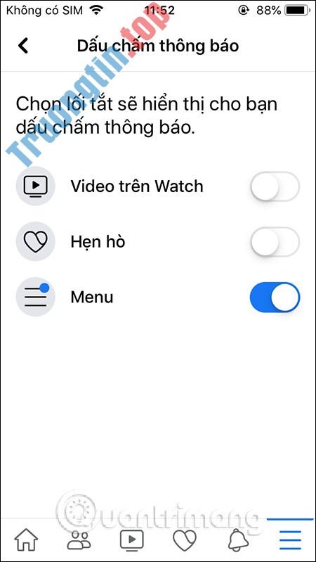 Cách&nbsp;tắt&nbsp;dấu&nbsp;chấm&nbsp;thông&nbsp;báo&nbsp;trên&nbsp;Facebook