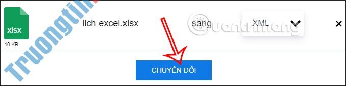 Cách&nbsp;chuyển&nbsp;Excel&nbsp;thành&nbsp;XML