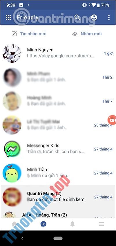 Cách&nbsp;dùng&nbsp;Friendly&nbsp;for&nbsp;Facebook&nbsp;gộp&nbsp;Facebook&nbsp;với&nbsp;Messenger