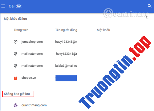 Cách&nbsp;xử&nbsp;lý&nbsp;trình&nbsp;quản&nbsp;lý&nbsp;mật&nbsp;khẩu&nbsp;trên&nbsp;Chrome