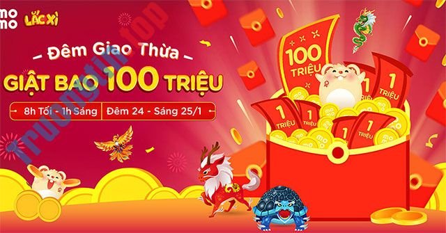 Lắc xì MoMo nhận ngay 100 triệu trong đêm giao thừa