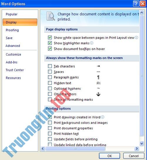 MS&nbsp;Word&nbsp;-&nbsp;Bài&nbsp;3:&nbsp;Tùy&nbsp;chỉnh&nbsp;môi&nbsp;trường&nbsp;Word
