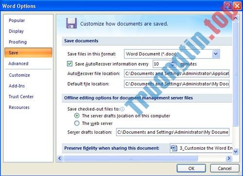 MS&nbsp;Word&nbsp;-&nbsp;Bài&nbsp;3:&nbsp;Tùy&nbsp;chỉnh&nbsp;môi&nbsp;trường&nbsp;Word