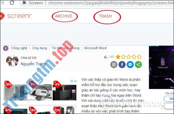 Cách&nbsp;chụp&nbsp;ảnh&nbsp;màn&nbsp;hình&nbsp;trang&nbsp;web&nbsp;bằng&nbsp;Screenr