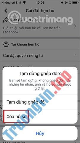 Cách&nbsp;xóa&nbsp;hồ&nbsp;sơ&nbsp;hẹn&nbsp;hò&nbsp;Facebook,&nbsp;tạo&nbsp;Facebook&nbsp;Dating&nbsp;mới