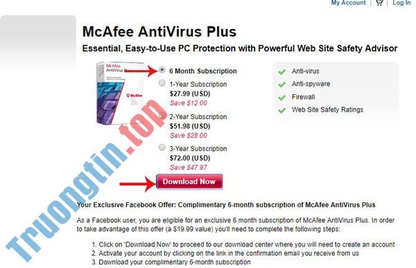 Mời&nbsp;nhận&nbsp;miễn&nbsp;phí&nbsp;bản&nbsp;quyền&nbsp;6&nbsp;tháng&nbsp;phần&nbsp;mềm&nbsp;diệt&nbsp;virus&nbsp;McAfee&nbsp;AntiVirus&nbsp;Plus&nbsp;2018,&nbsp;giá&nbsp;55USD