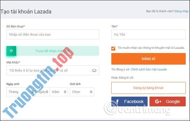 Cách&nbsp;tạo&nbsp;tài&nbsp;khoản&nbsp;Lazada