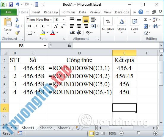 Cách&nbsp;làm&nbsp;tròn&nbsp;số&nbsp;trong&nbsp;Excel