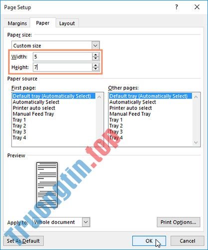 Word&nbsp;2019&nbsp;(Phần&nbsp;11):&nbsp;Bố&nbsp;cục&nbsp;trang