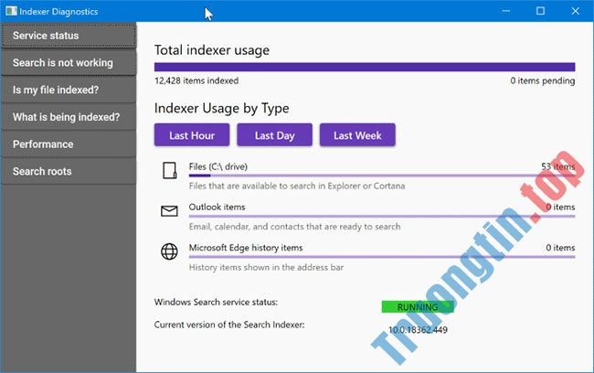 Tải&nbsp;Indexer&nbsp;Diagnostic&nbsp;Tool&nbsp;cho&nbsp;Windows&nbsp;10