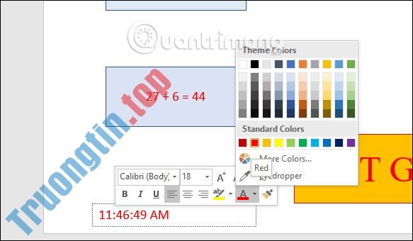 Cách&nbsp;chèn&nbsp;đồng&nbsp;hồ&nbsp;vào&nbsp;PowerPoint