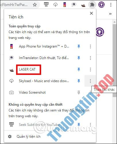 Cách&nbsp;mang&nbsp;mèo&nbsp;laser&nbsp;lên&nbsp;trình&nbsp;duyệt&nbsp;Chrome