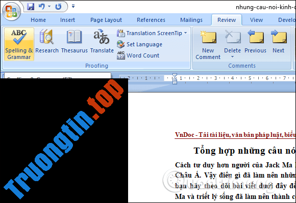 MS&nbsp;Word&nbsp;-&nbsp;Bài&nbsp;10:&nbsp;Đọc&nbsp;và&nbsp;kiểm&nbsp;tra&nbsp;bản&nbsp;in&nbsp;thử&nbsp;cho&nbsp;tài&nbsp;liệu