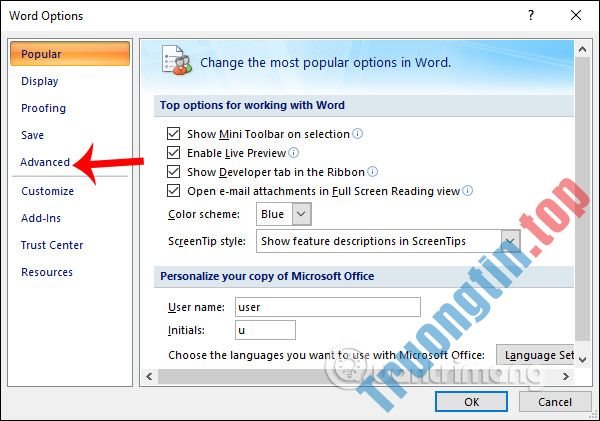Cách&nbsp;xóa&nbsp;danh&nbsp;sách&nbsp;file&nbsp;vừa&nbsp;mở&nbsp;trong&nbsp;Word&nbsp;2007