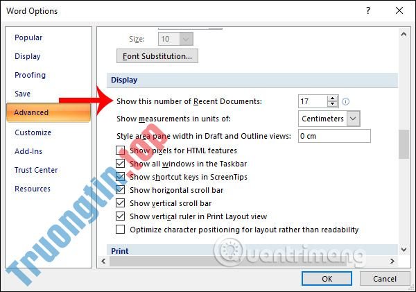 Cách&nbsp;xóa&nbsp;danh&nbsp;sách&nbsp;file&nbsp;vừa&nbsp;mở&nbsp;trong&nbsp;Word&nbsp;2007
