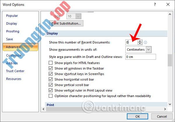 Cách&nbsp;xóa&nbsp;danh&nbsp;sách&nbsp;file&nbsp;vừa&nbsp;mở&nbsp;trong&nbsp;Word&nbsp;2007