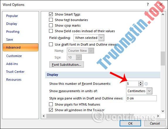 Cách&nbsp;xóa&nbsp;danh&nbsp;sách&nbsp;file&nbsp;vừa&nbsp;mở&nbsp;trong&nbsp;Word&nbsp;2007