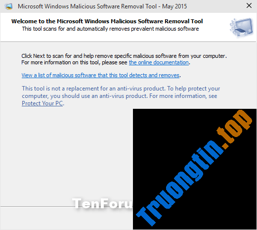Tìm&nbsp;hiểu&nbsp;và&nbsp;sử&nbsp;dụng&nbsp;Windows&nbsp;Malicious&nbsp;Software&nbsp;Removal&nbsp;Tool