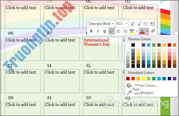 Cách&nbsp;chèn&nbsp;lịch&nbsp;vào&nbsp;PowerPoint