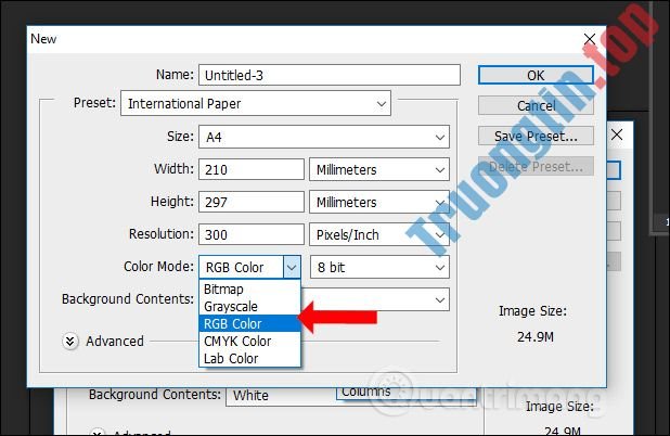 Cách&nbsp;tạo&nbsp;khổ&nbsp;giấy&nbsp;A3,&nbsp;A4&nbsp;trong&nbsp;Photoshop