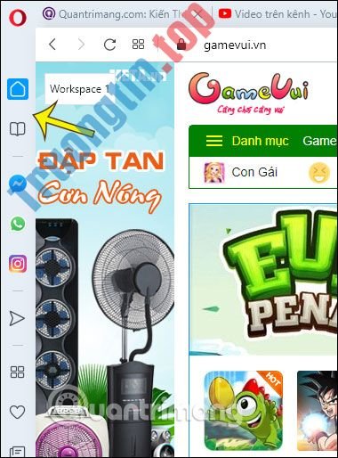 Cách&nbsp;tạo&nbsp;không&nbsp;gian&nbsp;làm&nbsp;việc&nbsp;khác&nbsp;nhau&nbsp;trên&nbsp;Opera