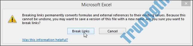 Cách&nbsp;tắt&nbsp;thông&nbsp;báo&nbsp;Update&nbsp;Link&nbsp;trên&nbsp;Excel