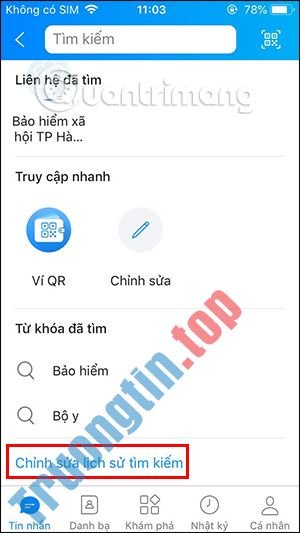 Cách&nbsp;xem&nbsp;và&nbsp;xóa&nbsp;lịch&nbsp;sử&nbsp;tìm&nbsp;kiếm&nbsp;trên&nbsp;Zalo